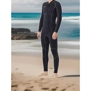 NWT Hevto Men Wetsuits 3/2mm Neoprene Wet Suit  Front Zip XXL
